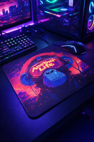 Retro monkey gaming desk - monkey,